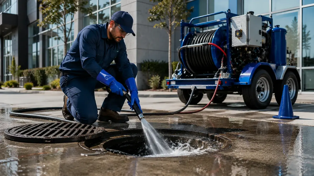 Commercial Hydro Jet Drain Cleaning in Hawthorne