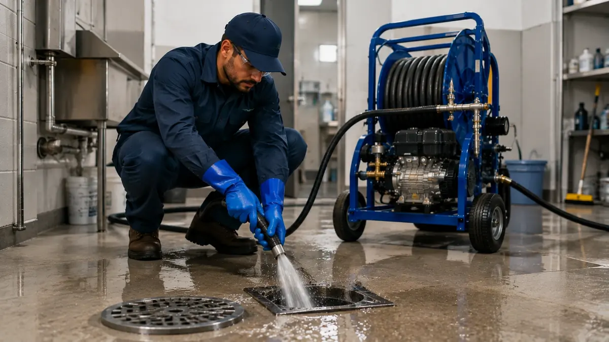 Floor Drain Hydro Jet Cleaning in Hawthorne