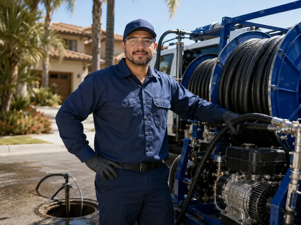 Hydro jet sewer cleaning in Hawthorne