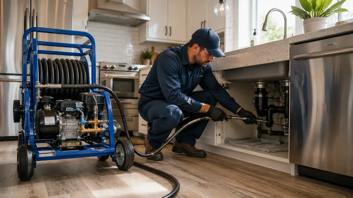 Kitchen Drain Hydro Jetting in Hawthorne