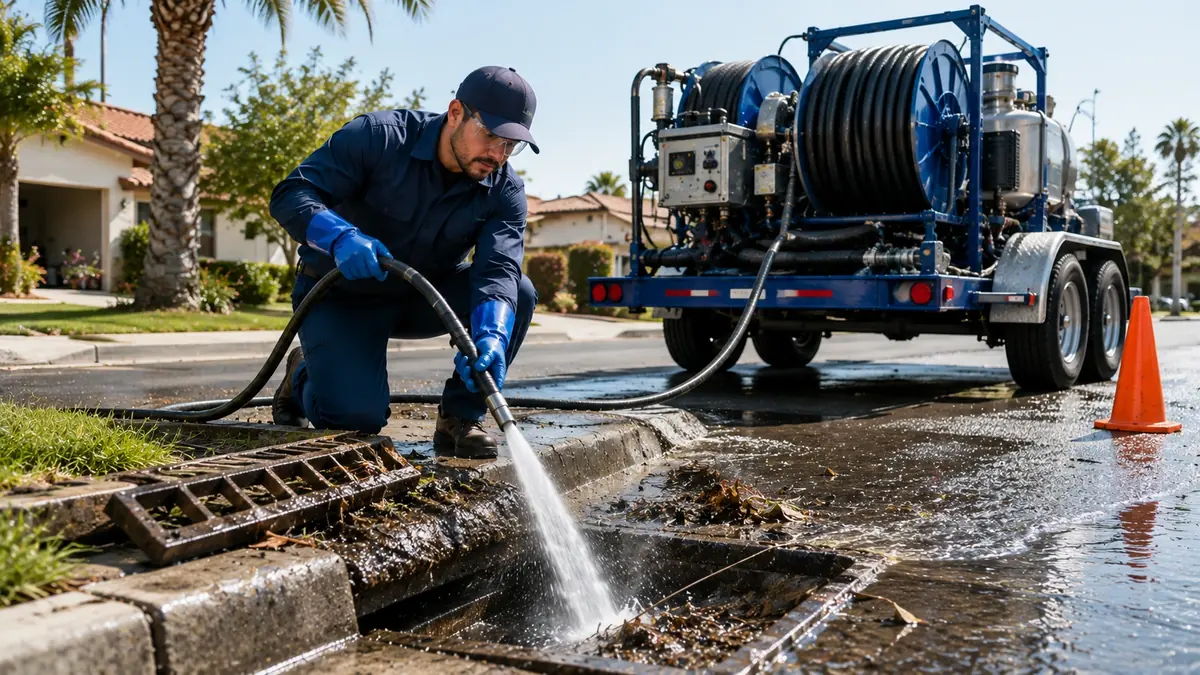 Storm Drain Hydro Jet Cleaning in Hawthorne